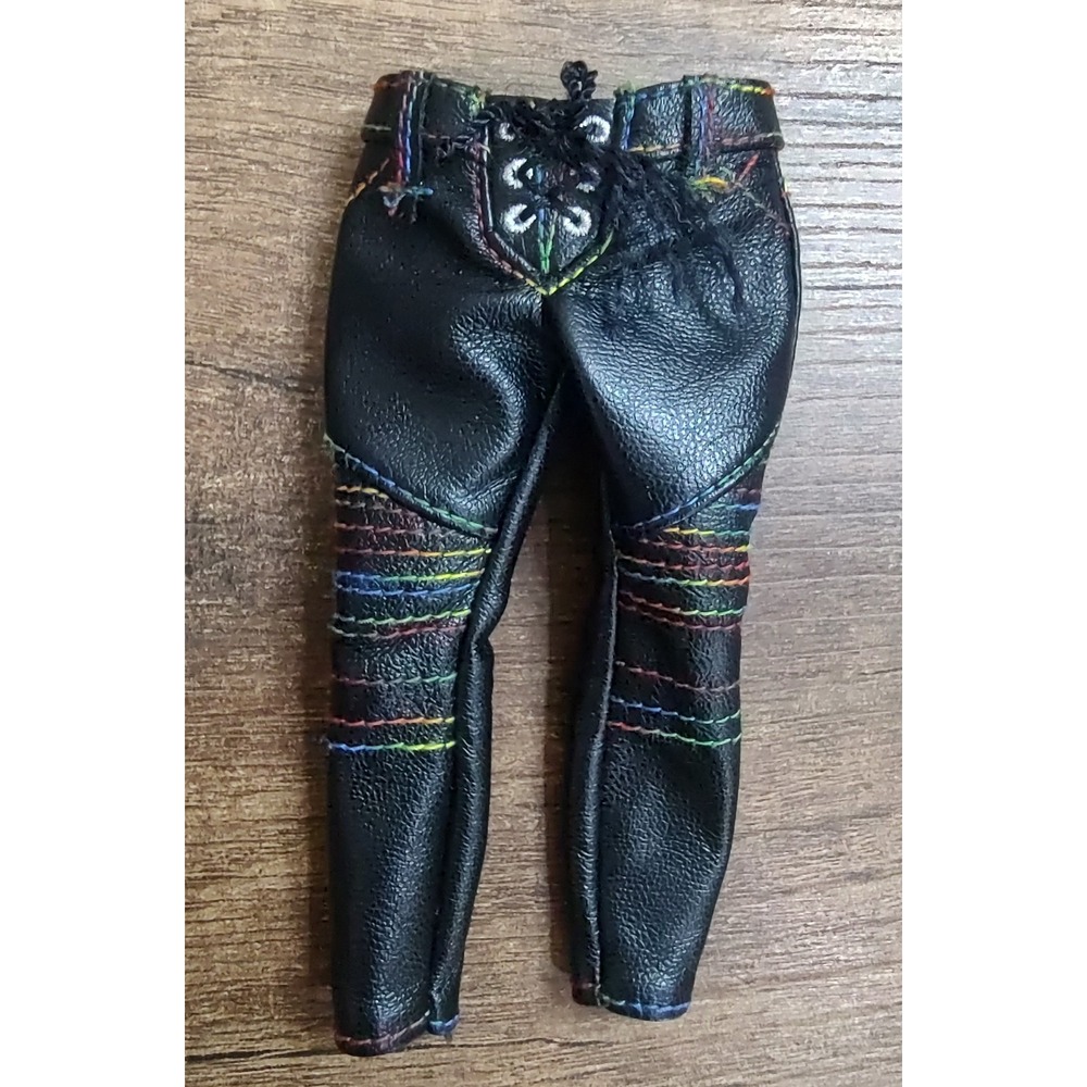 Rainbow High  Lyric Lucas Rockstars Black Faux Leather Pants Slacks Only Z13